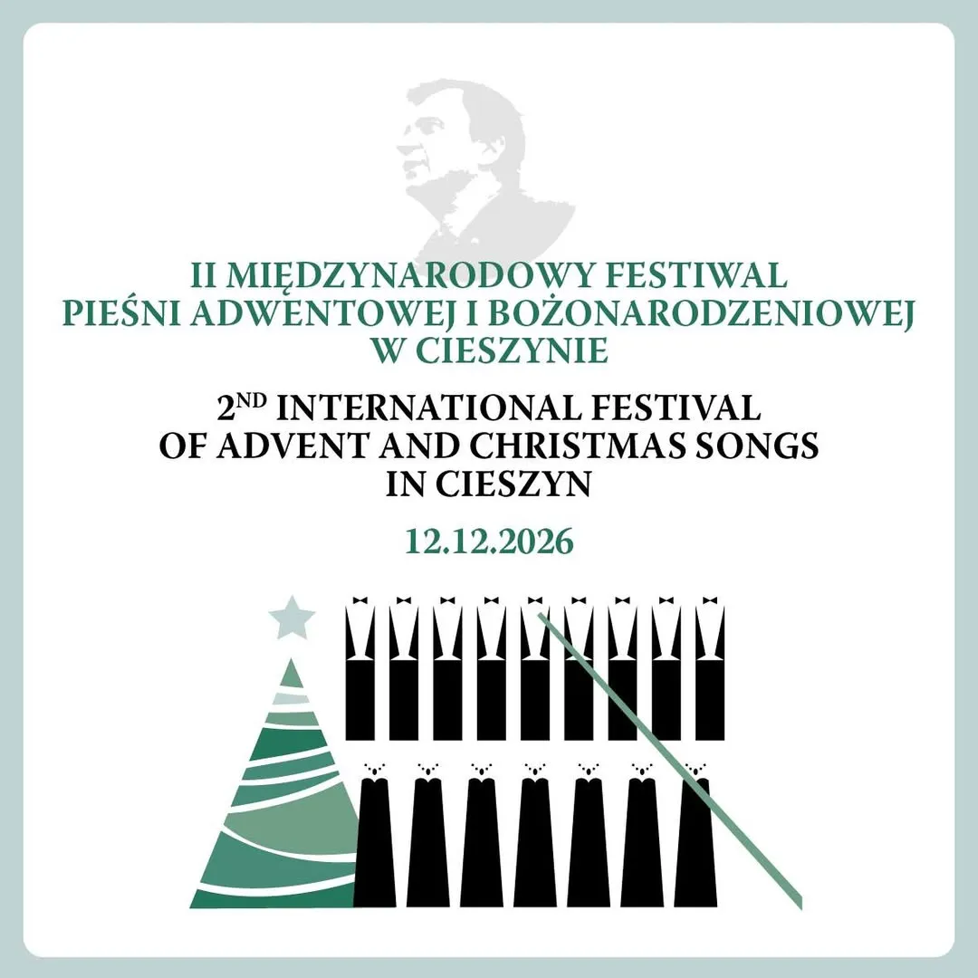 Poster of the 2nd International Festival of Advent and Christmas Songs in Cieszyn, 12.12.2026